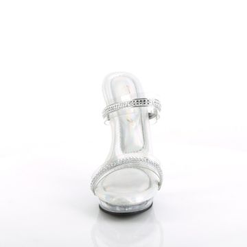 LIP102-2/C/RS průhledné pantofle na podpatku | LIP-102-2 Fabulicious - zepředu