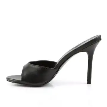 Černé matné erotické pantofle CLAS01/BPU | CLASSIQUE-01 Pleaser - z vnitřku