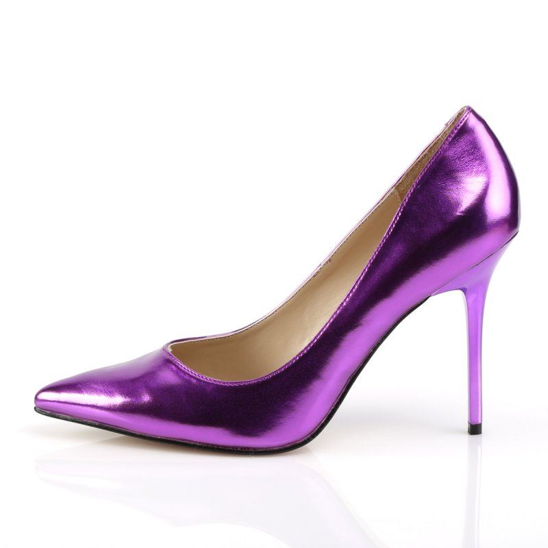 Fialové lodičky na jehle CLASSIQUE-20 CLAS20/OCMPU | CLASSIQUE-20 Pleaser - z vnitřku