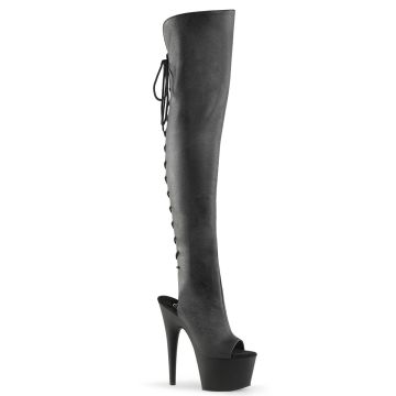 Černé nadkolenní kozačky na BDSM ADO3019/BPU/M Pleaser | ADORE-3019 Pleaser Černé nadkolenní kozačky na BDSM ADO3019/BPU/M Pleaser | ADORE-3019 Pleaser