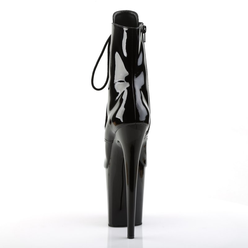 Černé sexy kozačky FLAM1021/B/M | FLAMINGO-1021 Pleaser - zezadu