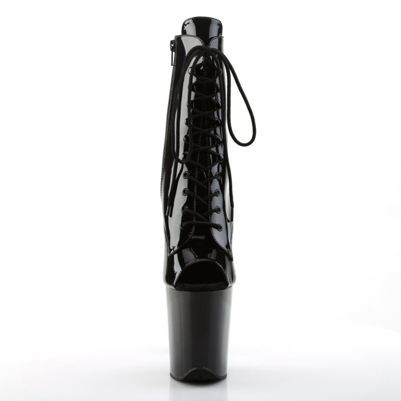Černé sexy kozačky FLAM1021/B/M | FLAMINGO-1021 Pleaser - zepředu