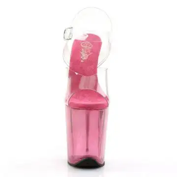 Růžové sexy boty na extrémním podpatku FLAM808T/C/PN | FLAMINGO-808T Pleaser - zepředu