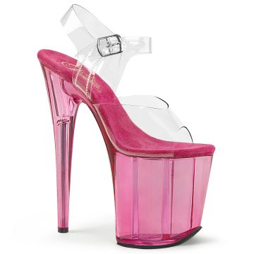 FLAMINGO-808T | Růžové sexy boty na extrémním podpatku FLAM808T/C/PN Pleaser