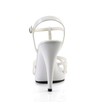 Bílé svatební sandály FLA420/W/M | FLAIR-420 Fabulicious - z vnějšku