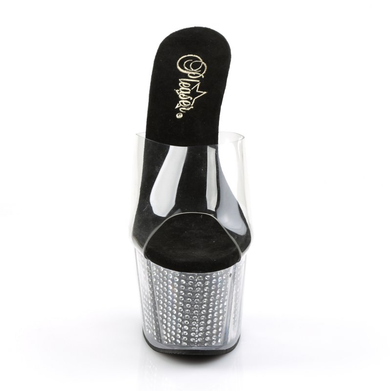 Luxusní sexy pantofle ADO701SRS/C/B | ADORE-701SRS Pleaser - zepředu