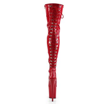 Čeverné sexy kozačky na extrémním podpatku FLAM3063/R/M | FLAMINGO-3063 Pleaser - zezadu