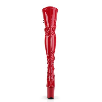 Čeverné sexy kozačky na extrémním podpatku FLAM3063/R/M | FLAMINGO-3063 Pleaser - zepředu Čeverné sexy kozačky na extrémním podpatku FLAM3063/R/M | FLAMINGO-3063 Pleaser - zepředu