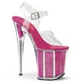 Extra vysoké podpatky růžové sandály FLAMINGO-808SRS FLAM808SRS/C/FS