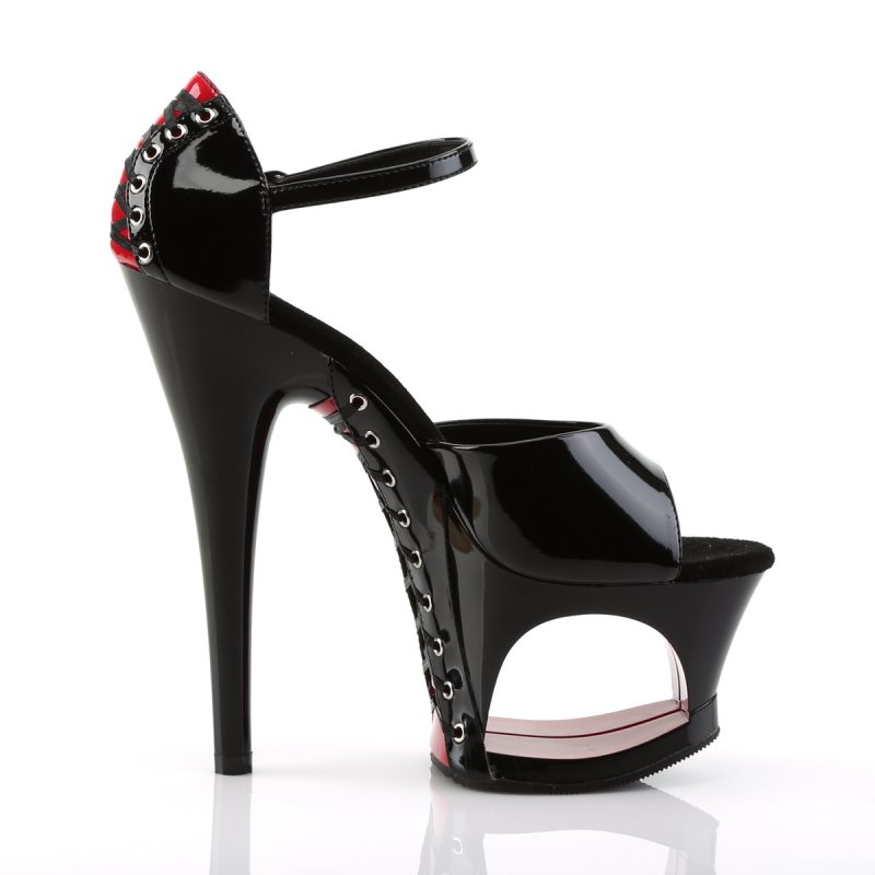 Extravagantní sexy boty MOON760FH/B-R/B | MOON-760FH Pleaser - z vnějšku