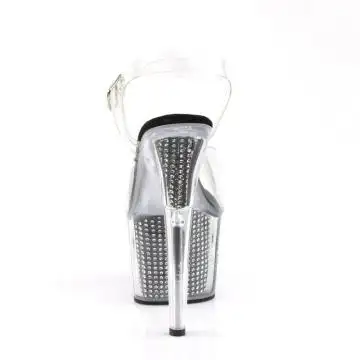 Sexy boty Pleaser s ozdobnými kamínky ADO708SRS/C/B | ADORE-708SRS Pleaser - zezadu