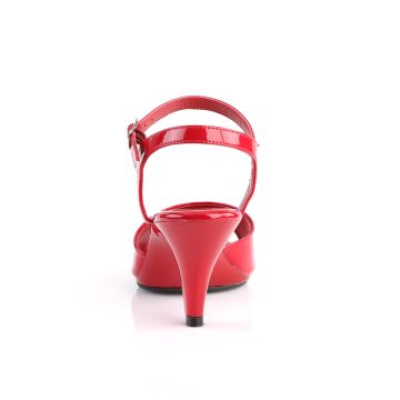 Červené společenské sandálky BEL309/R/M | BELLE-309 Fabulicious - zezadu Červené společenské sandálky BEL309/R/M | BELLE-309 Fabulicious - zezadu