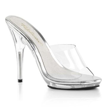 Pózovací průhledné pantofle POISE501/C/M | POISE-501 Fabulicious