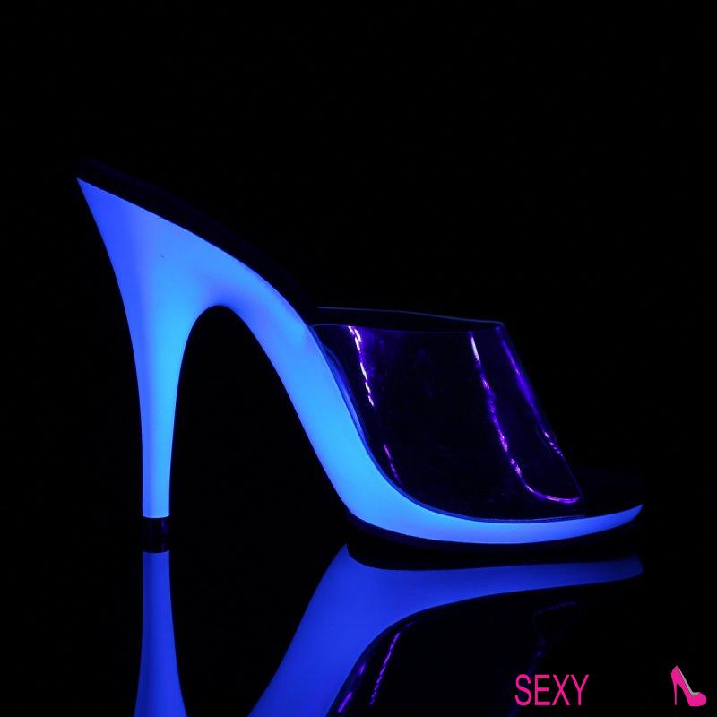 POISE-501UV Modré svítící pozing pantofle
