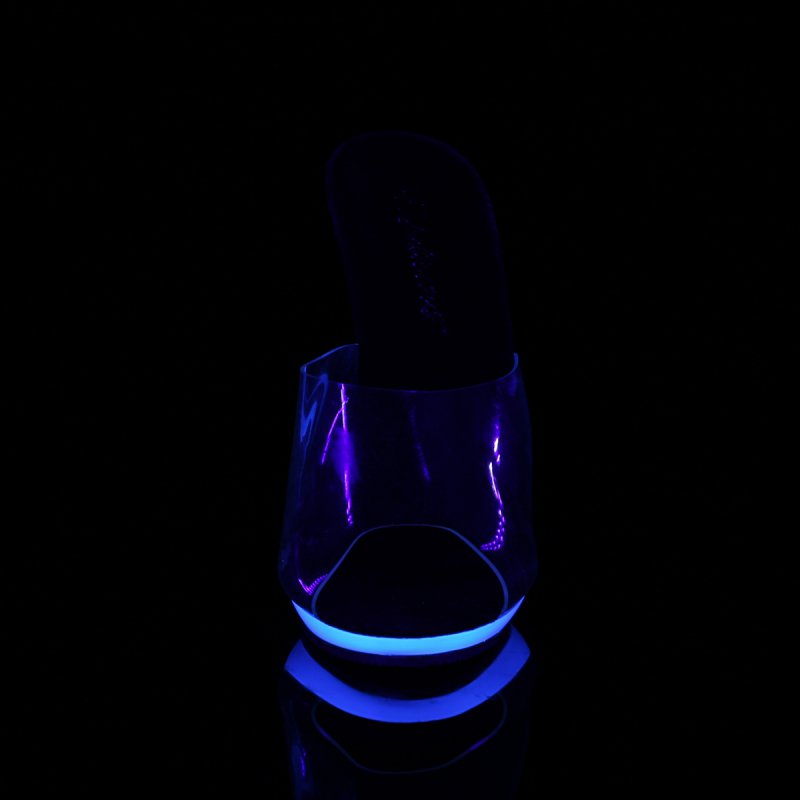Modré pantofle POISE501UV/C/NBL | POISE-501UV Pleaser - zepředu