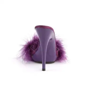 Fialové pantofle s labutěnkou POISE501F/PPSA/M | POISE-501F Fabulicious - zezadu