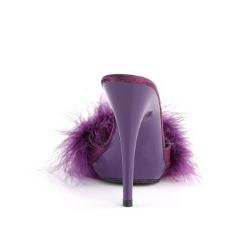 Fialové pantofle s labutěnkou POISE501F/PPSA/M | POISE-501F Fabulicious - zezadu Fialové pantofle s labutěnkou POISE501F/PPSA/M | POISE-501F Fabulicious - zezadu
