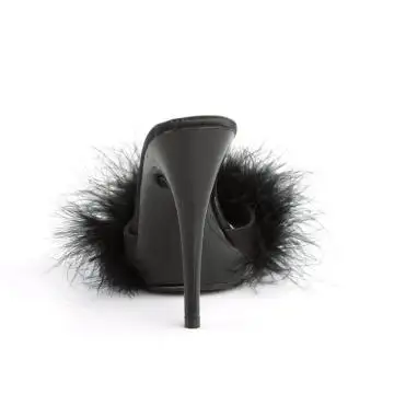 Černé sexy pantofle POISE501F/BSA/M | POISE-501F Fabulicious - zezadu