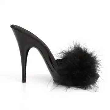 Černé sexy pantofle POISE501F/BSA/M | POISE-501F Fabulicious - z vnějšku
