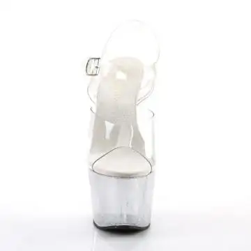 Průhledné sandály na platformě a podpatku ADO708MG/C/M | ADORE-708MG Pleaser - zepředu