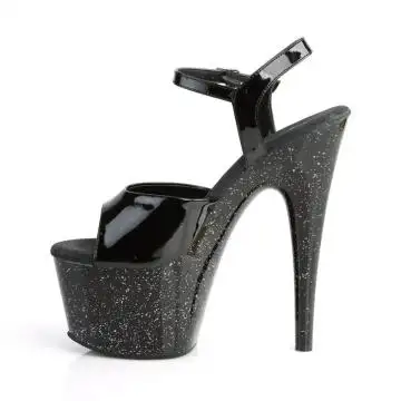Černé sandály ADO709MG/B/M Pleaser | ADORE-709MG Pleaser - z vnitřku