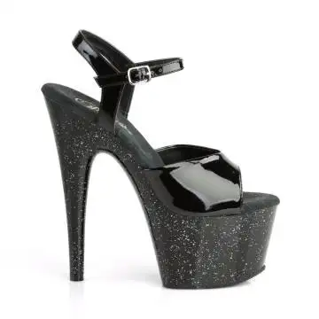 Černé sandály ADO709MG/B/M Pleaser | ADORE-709MG Pleaser - z vnějšku