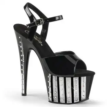Černé sexy boty ADO709VLRS/B/M | ADORE-709VLRS Pleaser