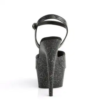 Černé sexy boty na vysokém podpatku KISS209MMG/BPU/M | KISS-209MMG Pleaser - zezadu