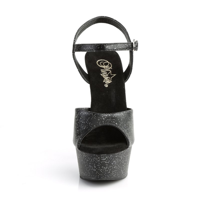 Černé sexy boty na vysokém podpatku KISS209MMG/BPU/M | KISS-209MMG Pleaser - zepředu
