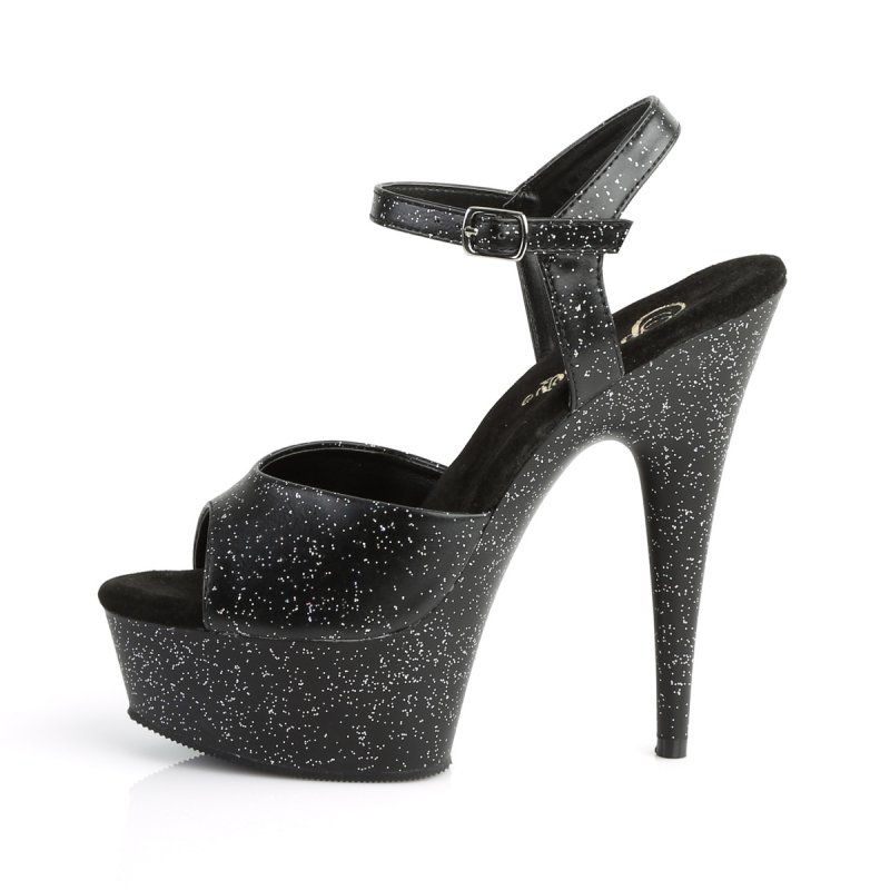 Černé sexy boty na vysokém podpatku KISS209MMG/BPU/M | KISS-209MMG Pleaser - z vnitřku