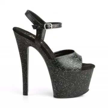 Černé sandály na platformě Pleaser SKY309MMG/BPU/M | SKY-309MMG Pleaser - z vnějšku