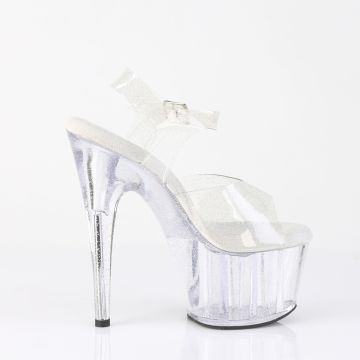 Průhledné taneční sandály s třpytkami ADO708MMG/C/M Pleaser | ADORE-708MMG - z vnějšku