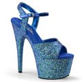 Modré sandály se třpytkami ADORE-710LG ADO710LG/BLG/M