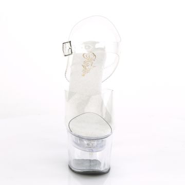 Svítící sexy sandály na vysokém podpatku FDANCE708/C/M | FLASHDANCE-708 Pleaser - zepředu