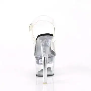 LED svítící sexy sandály na vysokém podpatku FDANCE708/C-B/C | FLASHDANCE-708 Pleaser - zezadu