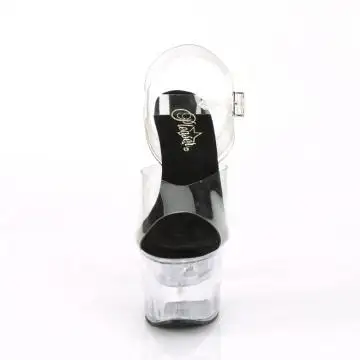 LED svítící sexy sandály na vysokém podpatku FDANCE708/C-B/C | FLASHDANCE-708 Pleaser - zepředu