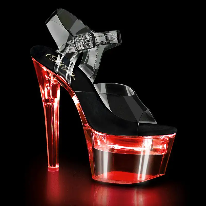 LED svítící sexy sandály na vysokém podpatku FDANCE708/C-B/C