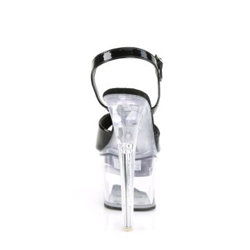 Sandály s LED světly do nočních klubů FDANCE709/B/C Pleaser | FLASHDANCE-709 - zezadu