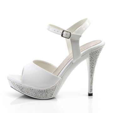 Bílé svatební společenské boty ELEG409/W/M | ELEGANT-409 Fabulicious - z vnitřku