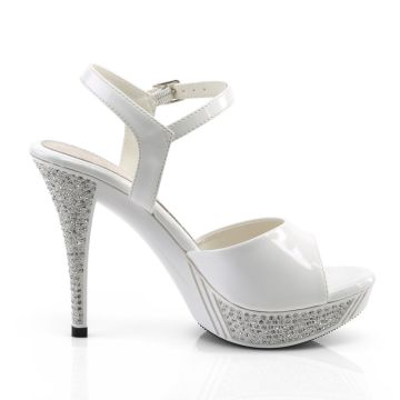 Bílé svatební společenské boty ELEG409/W/M | ELEGANT-409 Fabulicious - z vnějšku Bílé svatební společenské boty ELEG409/W/M | ELEGANT-409 Fabulicious - z vnějšku