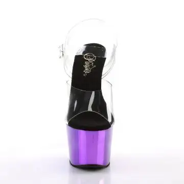 ADO708/C/PPCH fialové taneční boty | ADORE-708 Pleaser - zepředu