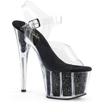 Černé sexy boty na podpatku ADO708G/C/BGI Pleaser