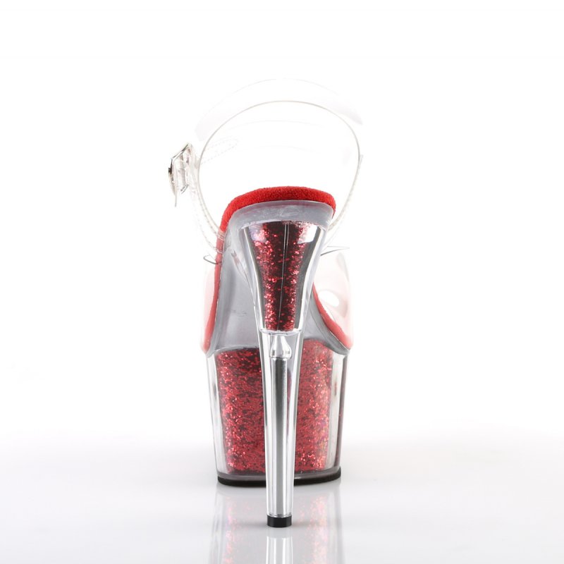 Červené sexy boty na podpatku ADO708G/C/RGI | ADORE-708G Pleaser - zezadu