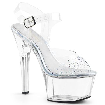 ASPIRE-608SD ASP608SD/C/M průhledné sexy boty Pleaser