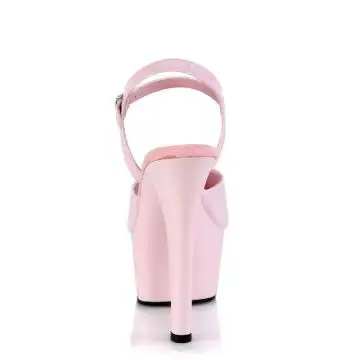 Růžové sexy boty ASP609/BP/M | ASPIRE-609 Pleaser - zezadu