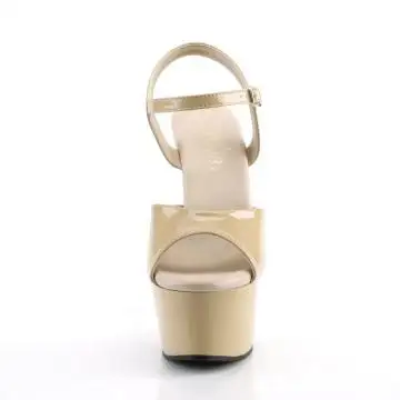 Krémové sexy boty ASP609/CR/M | ASPIRE-609 Pleaser - zepředu