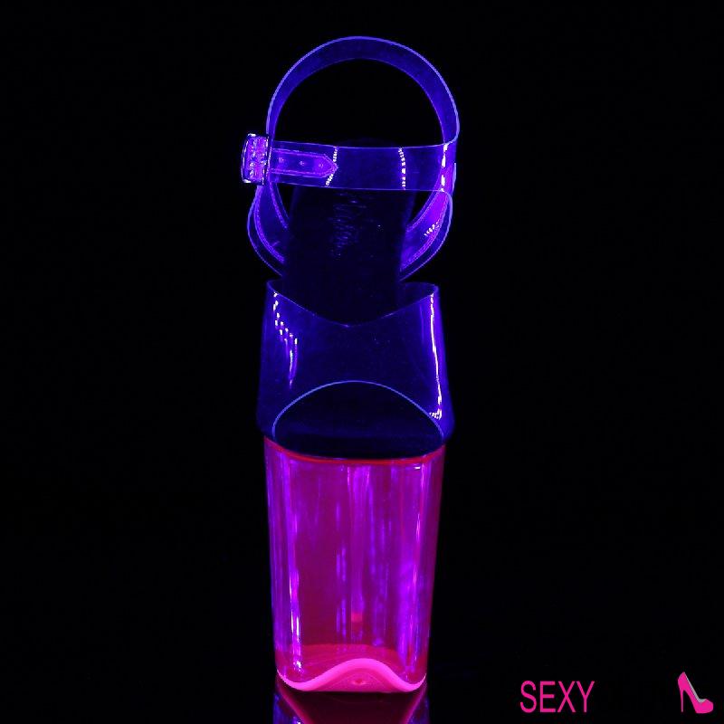 FLAMINGO-808UVT Růžové sexy sandály