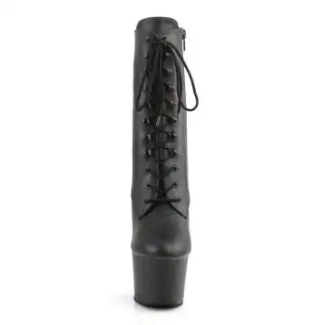 Černé matné pole dance kozačky SKY1020/BPU/M | SKY-1020 Pleaser - zepředu