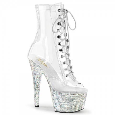 BEJEWELED-1021C-7 Luxusní kozačky Pleaser